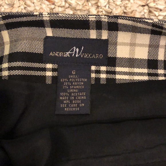 Vintage Plaid Pencil Skirt - Picture 4 of 4